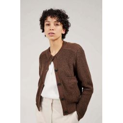 CROPPED MILITARY CARDIGAN - SPICE