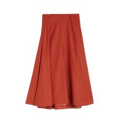 Rounded Midi Skirt