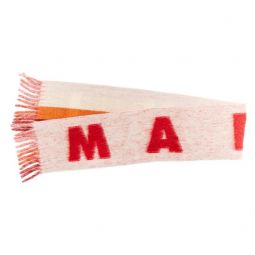 Mohair Logo Scarf - Pink/Red