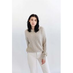 Crewneck Pull-On Sweater - Natural