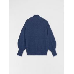 High V-Neck Sweater - Blue