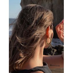 Mini Curve Earring - Gold