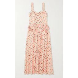 Sleeveless Farley Dress - Ditsy Strawberry Floral