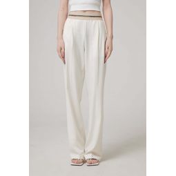 Pull On Suit Pant - Ivory