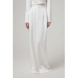 Alex Perry Slit Long Skirt - Pure White
