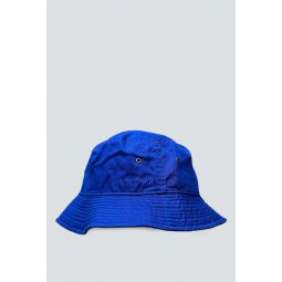 New York Embroidered Canvas Bucket Hat - Blue