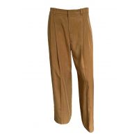 Drop Waist Pleated Trouser - Amber Wave
