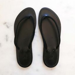 Venise Suede Sandals - Black