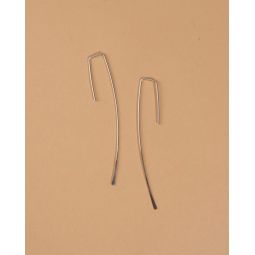 Large Hook Earrings - Sterling Silver