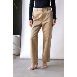 Panjad Cropped Trousers - Camel