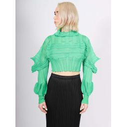 Assemblage Top in Green by Issey Miyake
