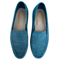 Raffia Loafer in Forest