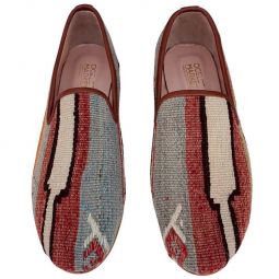 Turkish Kilim Loafers | Grey with Pattern