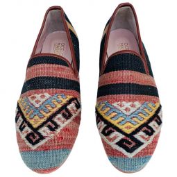 Turkish Kilim Loafers | Silver, Gold