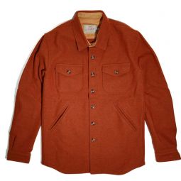 Crissman Wool Overshirt - Burnt Orange