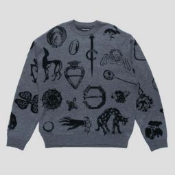 Trinkets Knit Sweater - Grey
