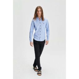 Finest Portuguese Oxford Proper Shirt with Wooden Buttons