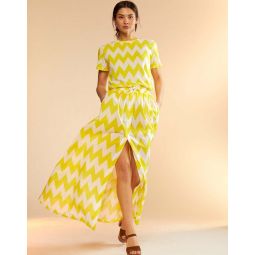 Mosaic Skirt - Yellow/White