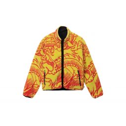 Dragon Reversible Sherpa Jacket - Lime