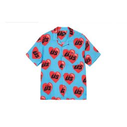 Stssy x Cactus Plant Flea Market Heart Short Sleeve Shirt - Blue/Red