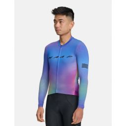 Blurred Out Pro Hex Long Sleeve Jersey 2.0 - Blue Mix