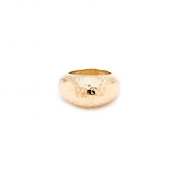 Chunky Hammered Ring - Gold/Silver/Brass