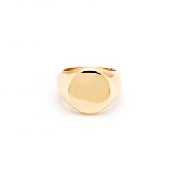 Round Signet Ring - Gold/Silver/Brass