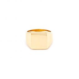 Square Signet Ring - Gold/Silver/Brass