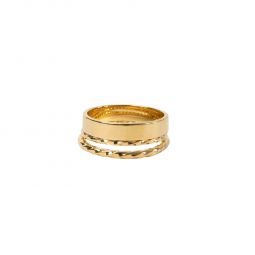 Stacked Illusion Ring - Gold/Silver/Brass