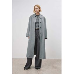 Adrien Long Duster Coat - Light Grey