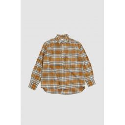 Square Pocket Shirt - Plaid Grey/Orange