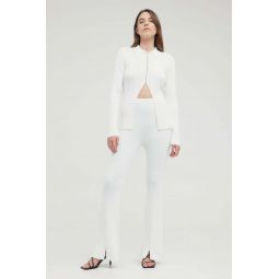 Hooked In Knit Flare Pant - Off White