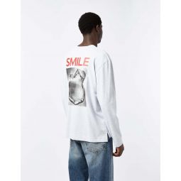 Master Smile Long Sleeve T-Shirt - Light Grey Melange