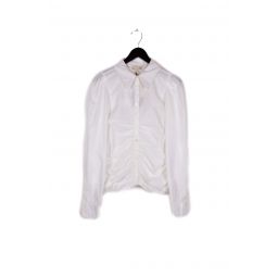 Poplin Rouching Shirt - White
