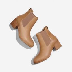 Ana Go-To Heeled Chelsea Boot - Almond
