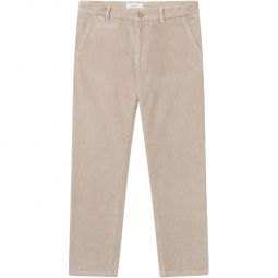 Knowledge Cotton Apparel Chuck Regular 8-wales Corduroy Chino Pants - Light Feather Grey