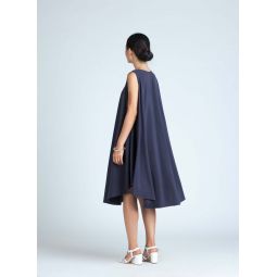 Jade Tent Sleeveless Dress - Dark Blue