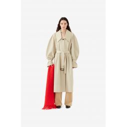 Oona Trenchcoat - Cotton Blend Twill Sand