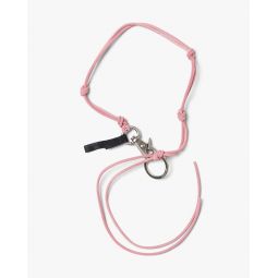 Ladon Leather Keychain - Pink