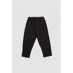 Fluted Tapered Pants - Black
