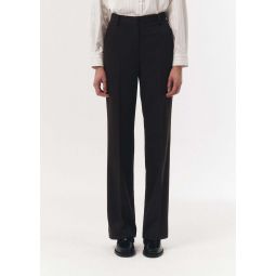 Classic Pleated Trousers - Dark Brown