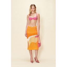 Pompelmo Sunset Knit Skirt - Multi