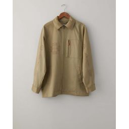 Raglan Cotton Makhlut Jacket - Beige