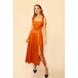 Whimsy + Row Danielle Dress - Rust