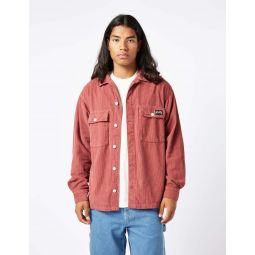 Cord CPO Shirt - Cranberry Red