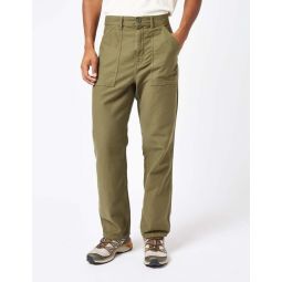 Loose/Sateen Fat Pant - Olive Green