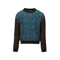 Net Crewneck Sweater - Multi Black