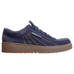 Rainbow Velours Suede Shoes - Mulberry Blue