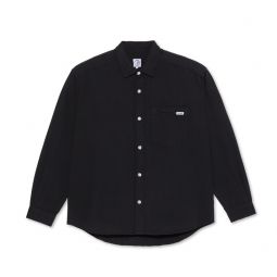 Mitchell Herringbone LS Shirt - Black