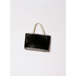Little Laila Leather Bag - Black/Ivory